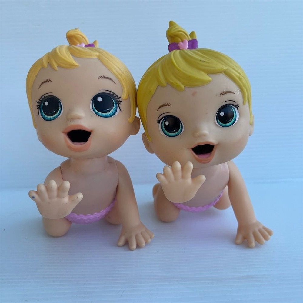 Baby Alive Lil Snacks Blonde Dolls Set of‎ 2 with Accessories 3+ Years